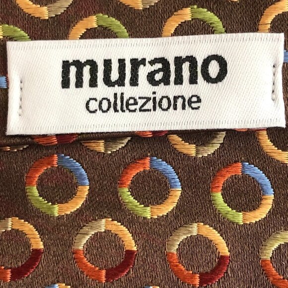 Murano Collezione Hand Tailored Embroidered Silk Necktie - Picture 2 of 6